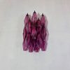 Handblown Murano Poliedri Wall Sconce – Set of 2 in amethyst glass