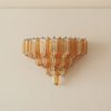 Handblown Murano Quadriedri Wall Sconce – Set of 2 — single sconce on the wall
