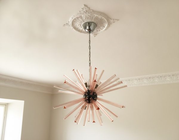 Handblown Murano Sputnik Chandelier – 10 Glasses