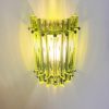 Handblown Murano Triedri Column Wall Sconce – Set of 2 in green glass