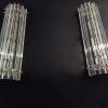 Handblown Murano Triedri Column Wall Sconce – Set of 2 in transparent glass