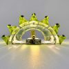Handblown Murano Triedri Column Wall Sconce – Set of 2 in green glass