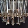 Handblown Murano Triedri Column Wall Sconce – Set of 2 in transparent glass