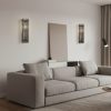 Handblown Murano Triedri Column Wall Sconce – Set of 2 in smoked glass