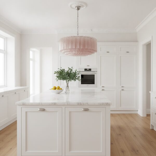 Murano Tubular Chandelier – 101 Glass Prisms