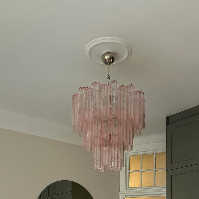Handblown Murano Tiered Chandelier – 78 Glasses in a Swedish home — ODO Items