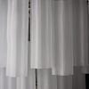 Handblown Murano Tubular Chandelier – 52 Glass Prisms in etched glass