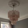Handblown Murano Tubular Chandelier – 52 Glass Prisms in a Swedish home — ODO Items