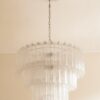 Murano Tubular Chandelier – 78 Glass Prisms