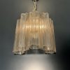 Handblown Murano Tubular Wall Sconce – 5 Glass Tubes – Set of 2 in beige glass