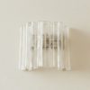 Handblown Murano Tubular Wall Sconce – 5 Glass Tubes – Set of 2 — single sconce on the wall