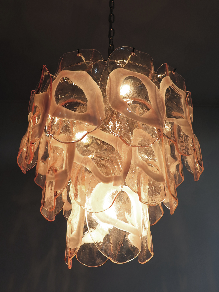 Handblown Murano Vistosi Chandelier – 23 Glasses — Murano glass