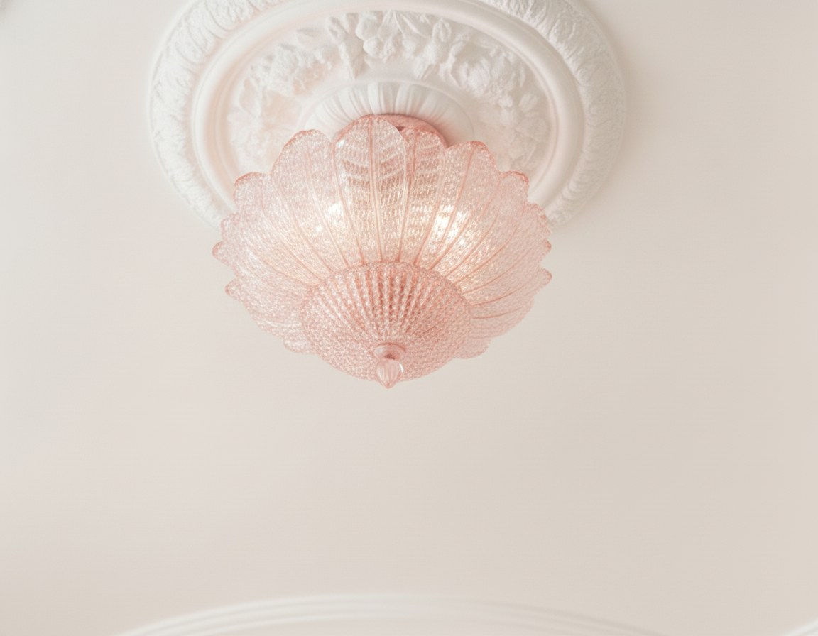 Murano Flower Chandelier – 24 Glass Flowers — handblown Murano glass, made in Italy