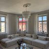 Handblown Milky White Murano Tubular Chandelier – 30 Glass Prisms — Murano glass