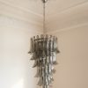 Handblown Smoked Murano Petal Chandelier – 83 Glass Petals