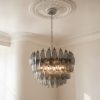 Handblown Smoked Murano Poliedri Chandelier – 111 Poliedri Glass
