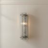 Handblown Smoked Murano Triedri Column Wall Sconces – Set of 2