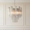 Smoked Murano Tubular Chandelier – 36 Glass Prisms — additional view 2
