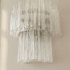 Transparent Murano Tubular Wall Sconce – 13 Glass Tubes – Set of 2 — handblown Murano glass, made to order in Italy