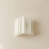 Matte White Murano Tubular Wall Sconce – 5 Glass Tubes – Set of 2 — handblown Murano glass, made to order in Italy